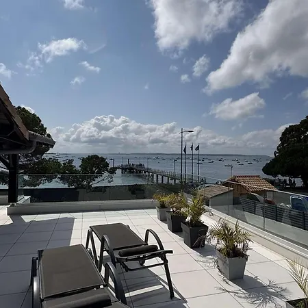 12 Pers Avec Piscine Chauffee Et Vue Exceptionnelle, Premiere Ligne Bassin D'arcachon - Fr-1-736-32 Βίλα Lège-Cap-Ferret