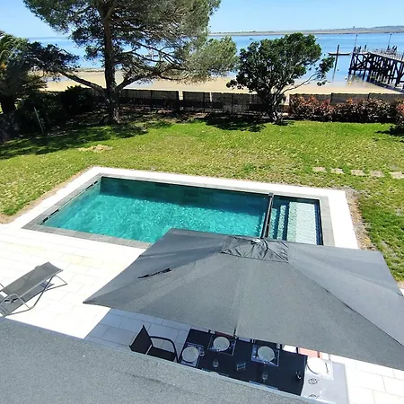 12 Pers Avec Piscine Chauffée Et Vue Exceptionnelle, Première Ligne Bassin D'arcachon - Fr-1-736-32 * Lège-Cap-Ferret