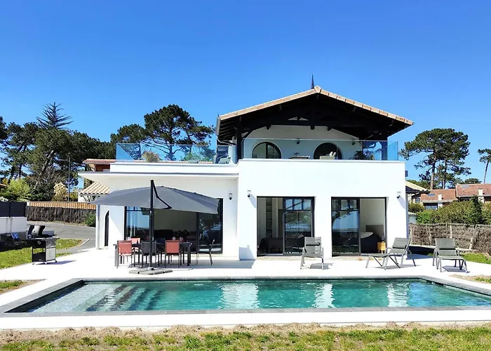 12 Pers Avec Piscine Chauffée Et Vue Exceptionnelle, Première Ligne Bassin D'arcachon - Fr-1-736-32 Villa *