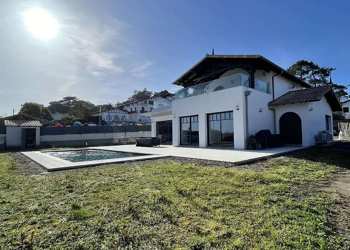12 Pers Avec Piscine Chauffée Et Vue Exceptionnelle, Première Ligne Bassin D'arcachon - Fr-1-736-32 Villa